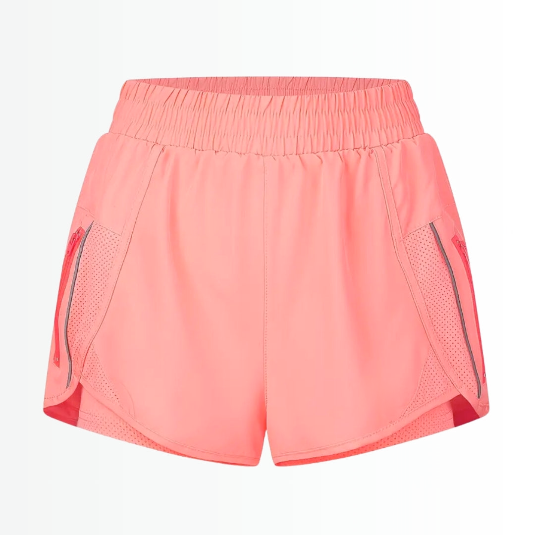 Short Esportivo Feminino MoveFit - Dupla face, Leve, Respirável e com Bolsos de Zíper