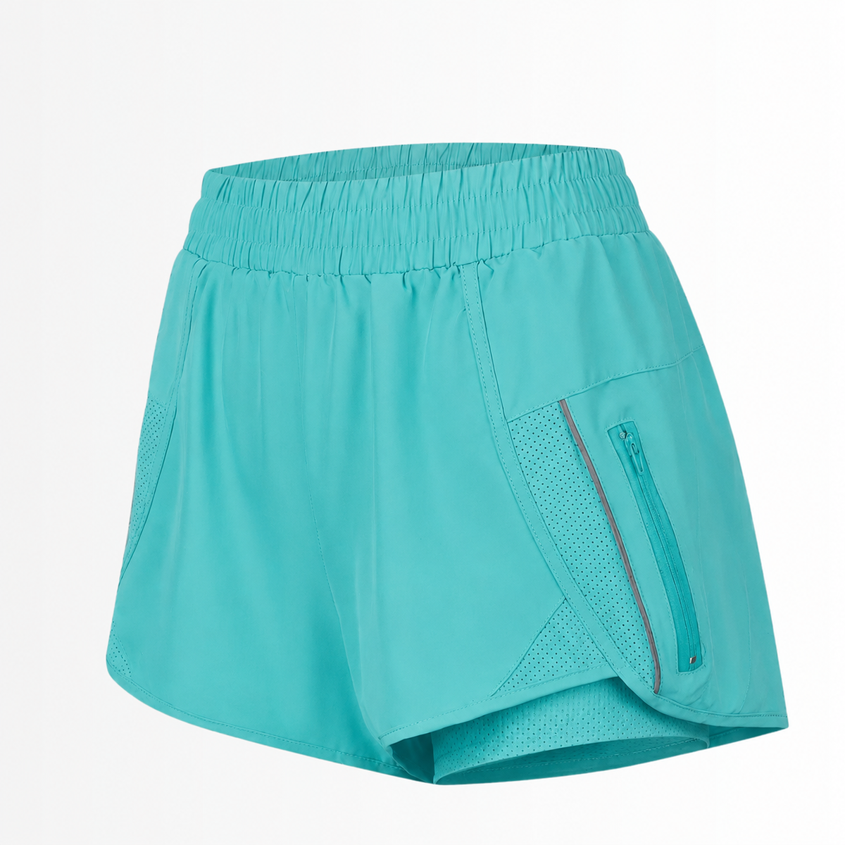 Short Esportivo Feminino MoveFit - Dupla face, Leve, Respirável e com Bolsos de Zíper