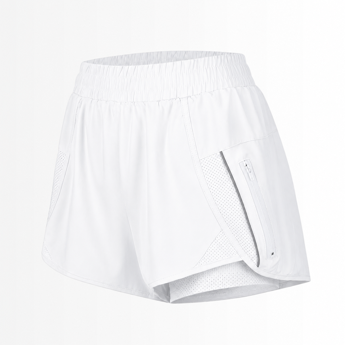 Short Esportivo Feminino MoveFit - Dupla face, Leve, Respirável e com Bolsos de Zíper