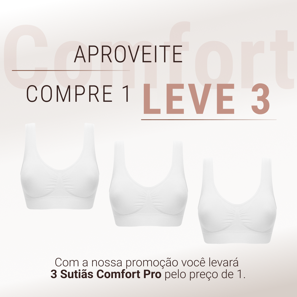 Bazar Belevita - Sutiã Anatômico Comfort Pro | Compre 1 Leve 3
