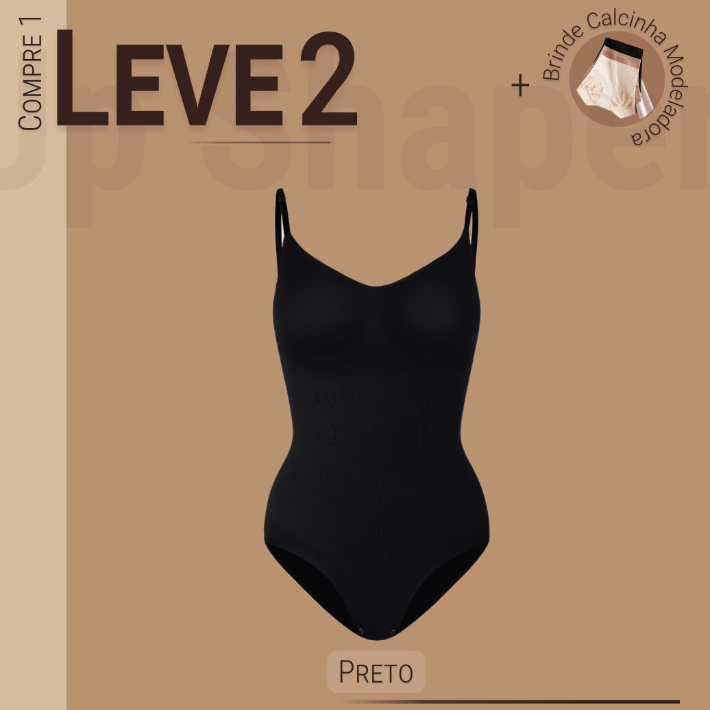 Body Modelador Up Shaper - Compre 1 Leve 2 + Brinde Calcinha Modeladora