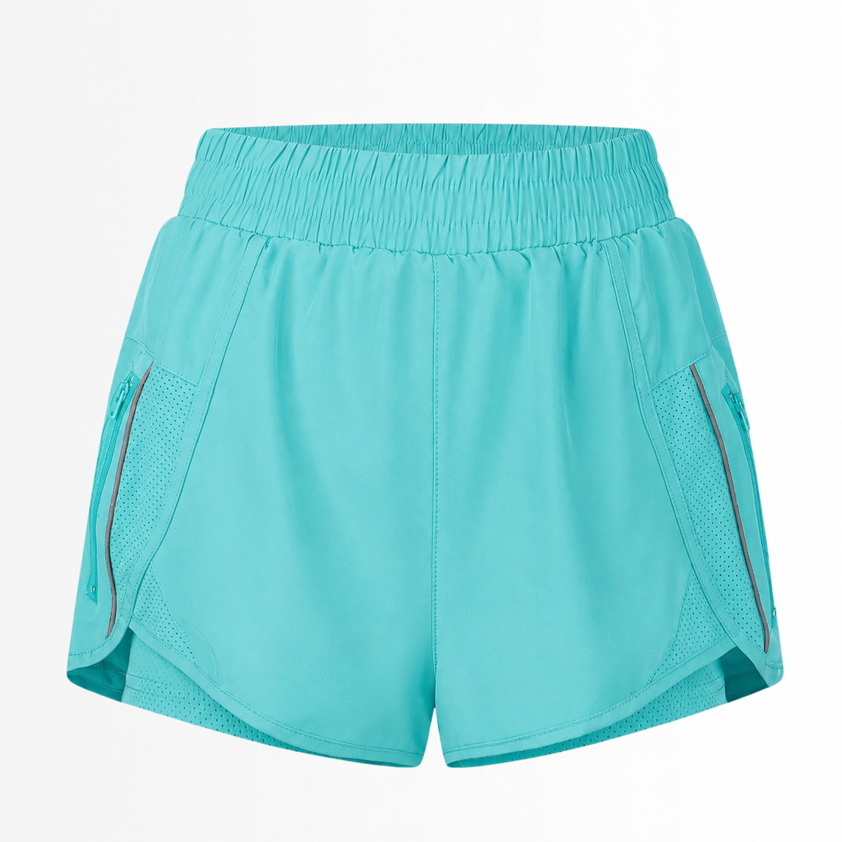 Short Esportivo Feminino MoveFit - Dupla face, Leve, Respirável e com Bolsos de Zíper
