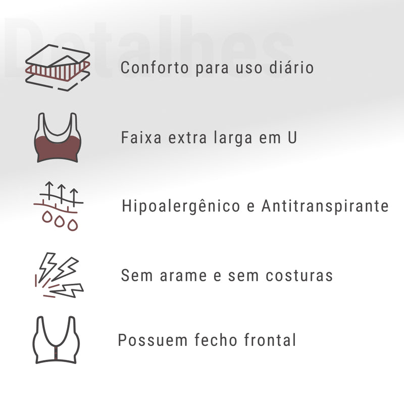 Sutiã Maximus Confort (Compre 1 Leve 2)