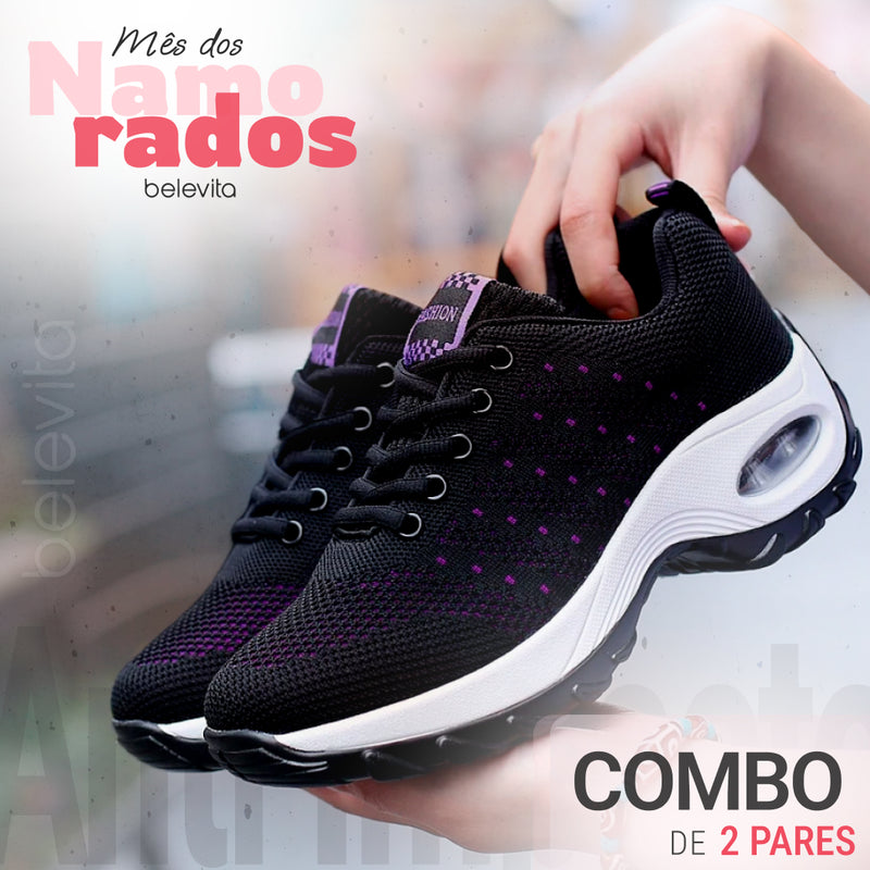 Tênis Ortopédico Anti Impacto - Conforto Flex  | COMBO DE DOIS PARES