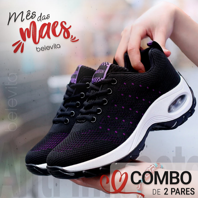 Tênis Ortopédico Anti Impacto - Conforto Flex  | COMBO DE DOIS PARES