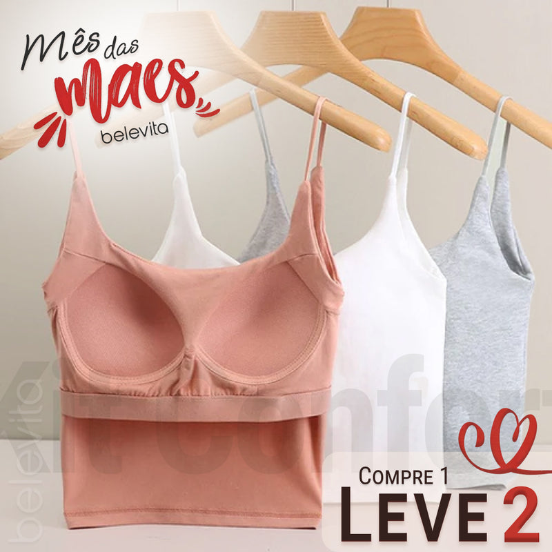 Kit Confort com Sutiã embutido - Compre 1 Leve 2