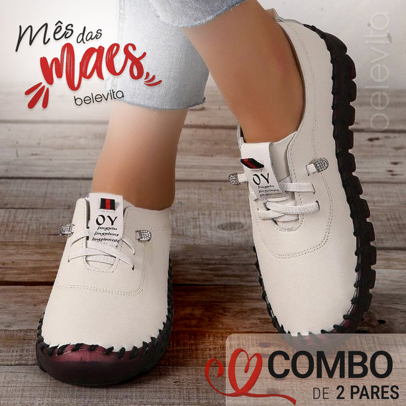 Combo 2 pares - Tênis Ortopédico Flexível - Premium