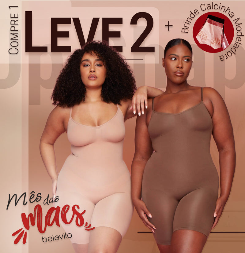 Body Modelador - Up Shaper - Compre 1 Leve 2 + Brinde Calcinha Modeladora