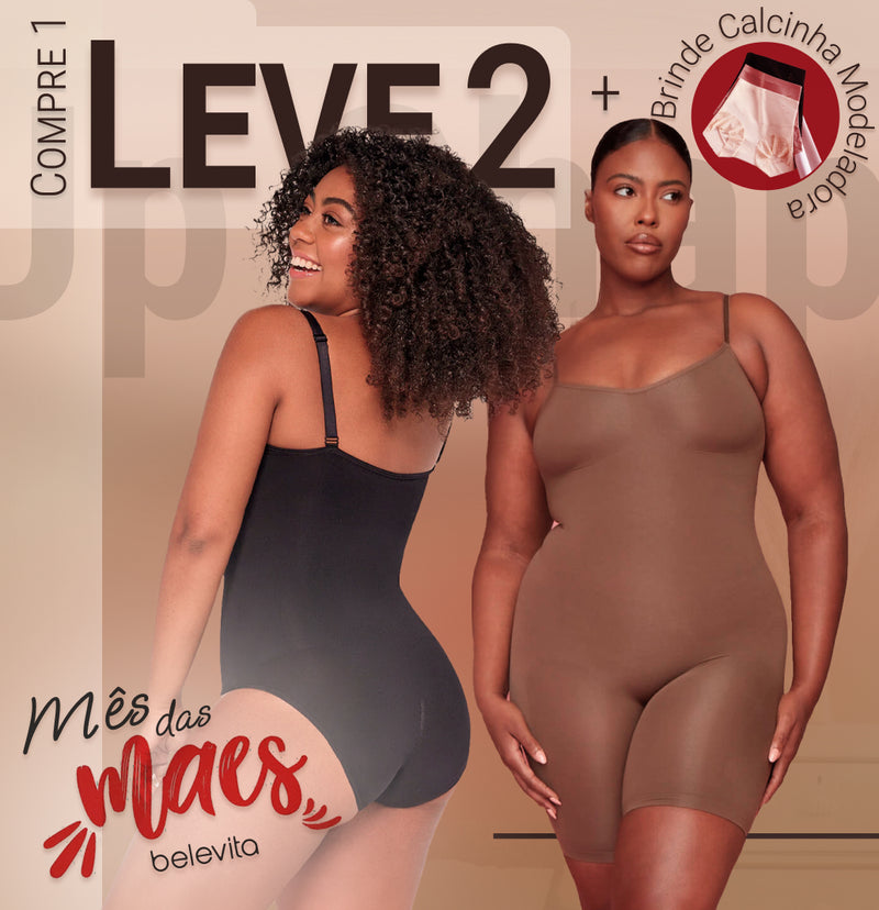 Body Modelador - Up Shaper - Compre 1 Leve 2 + Brinde Calcinha Modeladora (Short / Tanga)