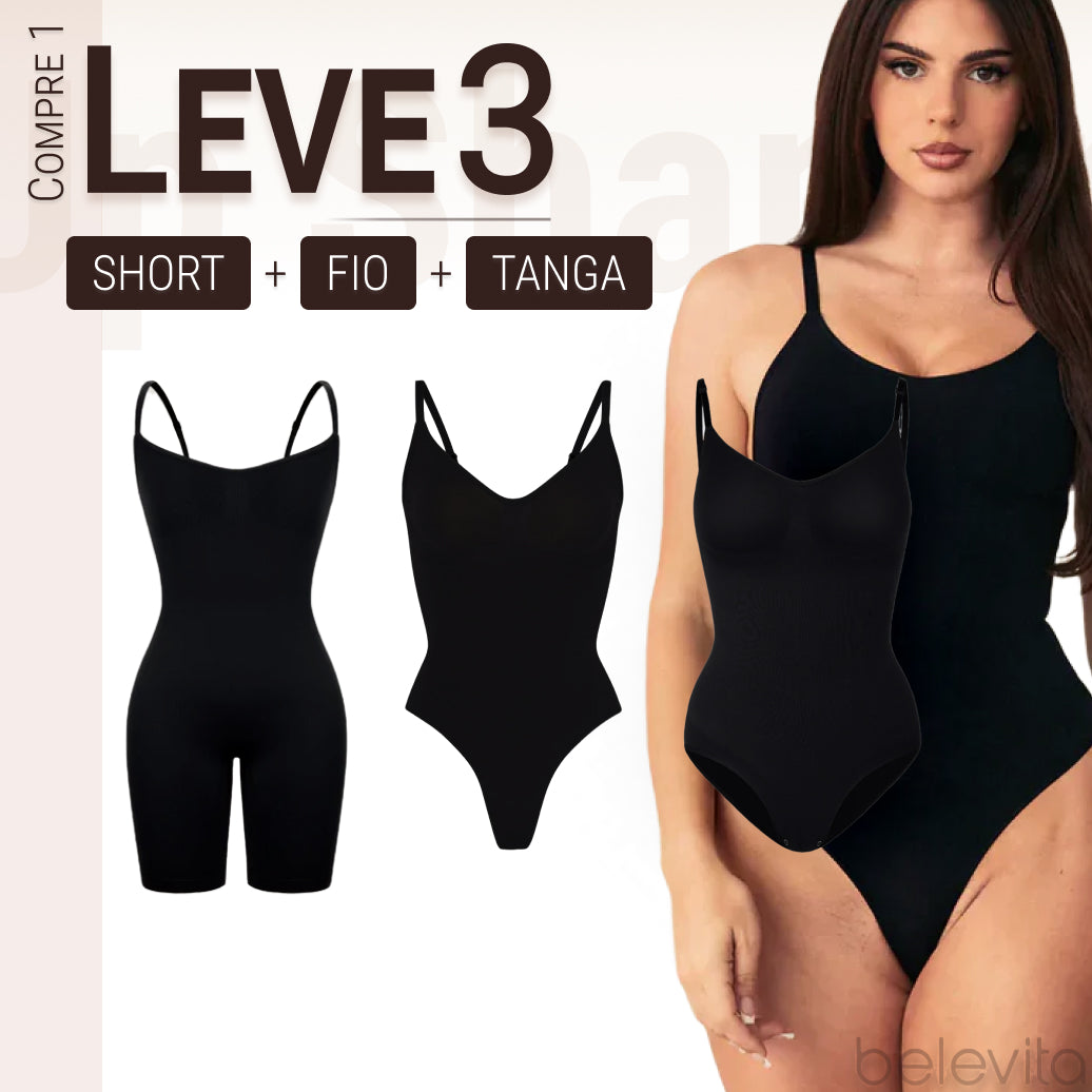 Body Modelador - Up Shaper | PAGUE 1 LEVE 3 + Brinde Calcinha Modeladora