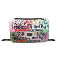 Bolsa Feminina de Ombro Branca Grafite Colors Belevita